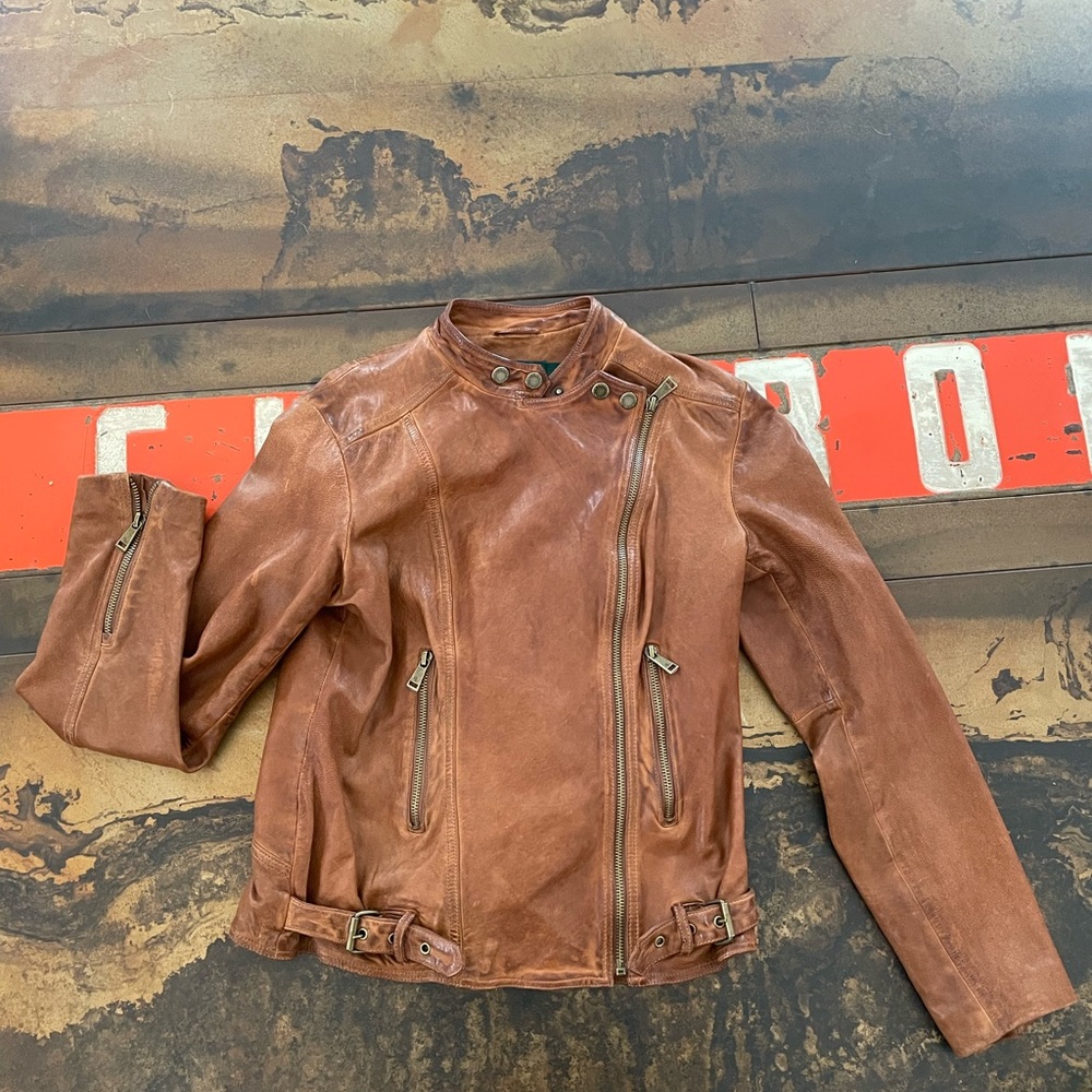 Leather Jacket Ralph Lauren
